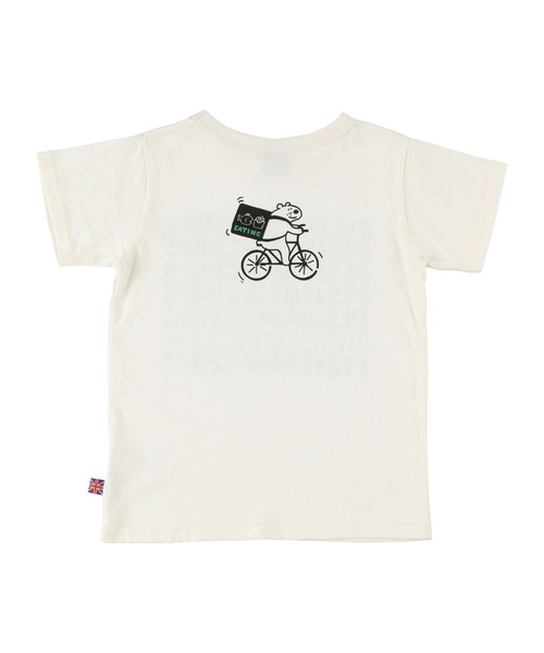 DILASH(ディラッシュ)の「デリバリーロゴTシャツ(Tシャツ/カットソー・キッズ・ブラウン/ライトグリーン/アイボリー・90/100/110/120/80/130/140)」の4枚目の写真