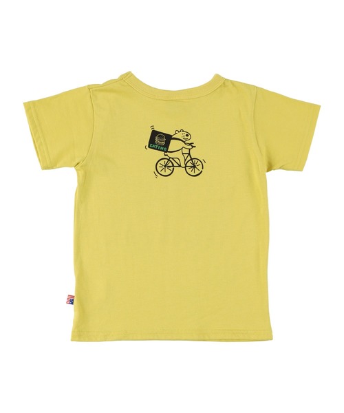 DILASH(ディラッシュ)の「デリバリーロゴTシャツ(Tシャツ/カットソー・キッズ・ブラウン/ライトグリーン/アイボリー・90/100/110/120/80/130/140)」の6枚目の写真