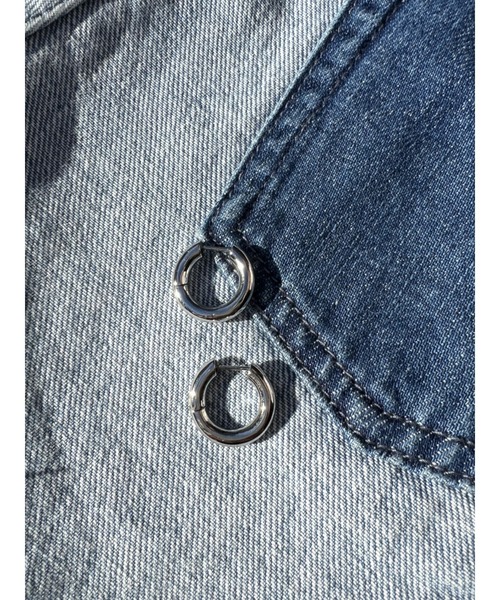 EGOIST（エゴイスト）の「ボリュームミニフープピアス（ピアス（両耳用）・レディース・ゴールド/シルバー・FREE）」の5枚目の写真