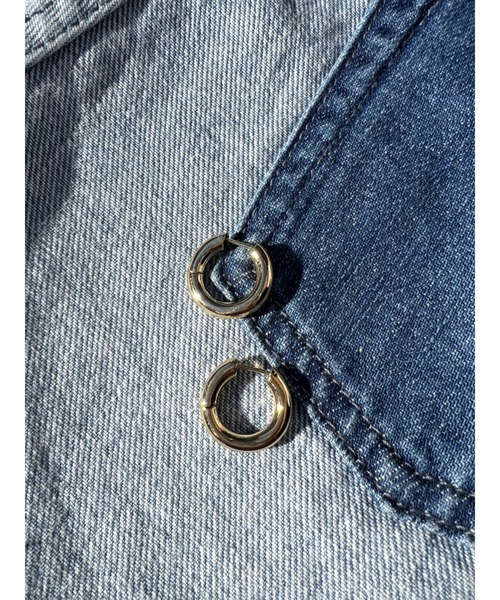 EGOIST（エゴイスト）の「ボリュームミニフープピアス（ピアス（両耳用）・レディース・ゴールド/シルバー・FREE）」の7枚目の写真