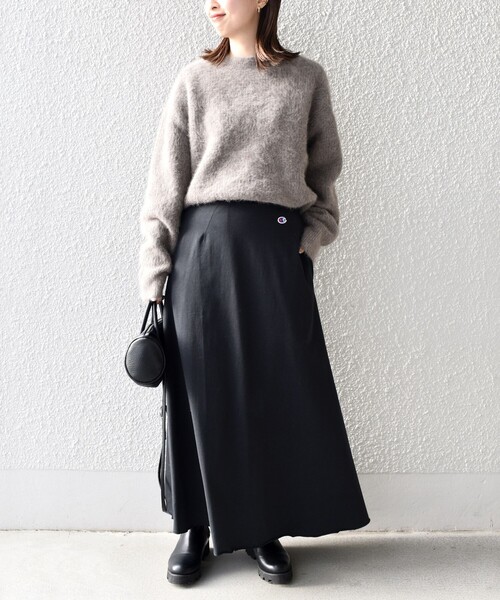 Champion（チャンピオン）の「【SHIPS別注】Champion:〈洗濯機可能〉フレアマキシスカート◇（スカート・レディース・ライトブルー/ブラック/ダークブルー・ONE SIZE）」の5枚目の写真