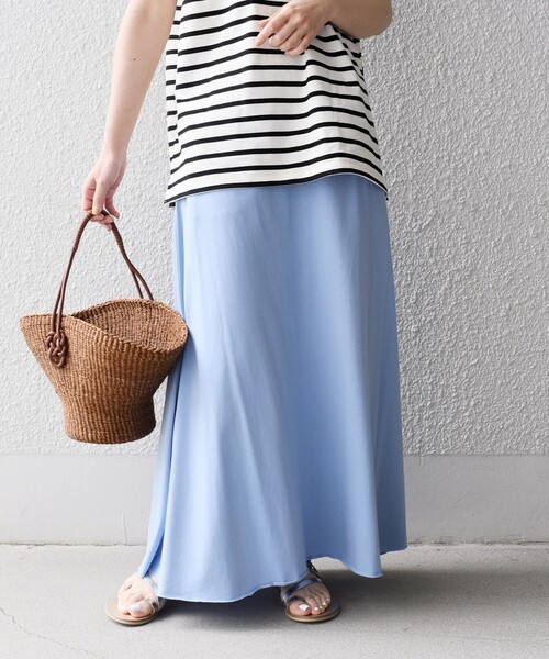 Champion（チャンピオン）の「【SHIPS別注】Champion:〈洗濯機可能〉フレアマキシスカート◇（スカート・レディース・ライトブルー/ブラック/ダークブルー・ONE SIZE）」の9枚目の写真