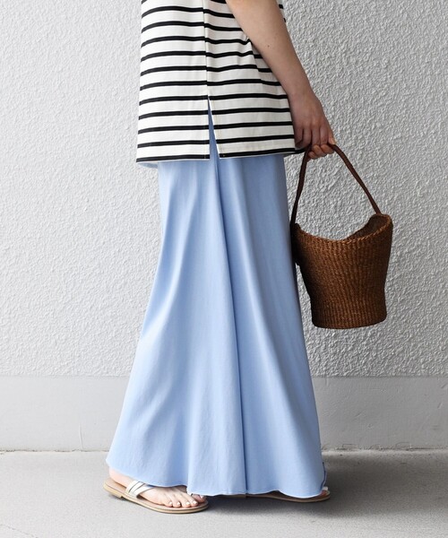 Champion（チャンピオン）の「【SHIPS別注】Champion:〈洗濯機可能〉フレアマキシスカート◇（スカート・レディース・ライトブルー/ブラック/ダークブルー・ONE SIZE）」の12枚目の写真