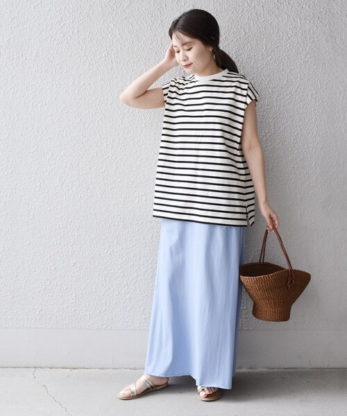 Champion（チャンピオン）の「【SHIPS別注】Champion:〈洗濯機可能〉フレアマキシスカート◇（スカート・レディース・ライトブルー/ブラック/ダークブルー・ONE SIZE）」の13枚目の写真