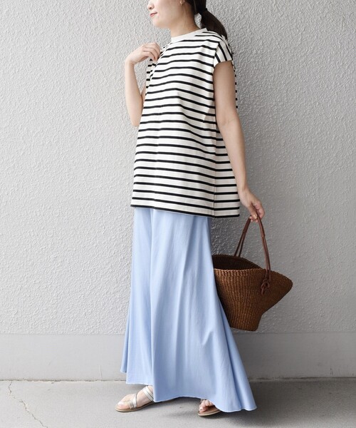 Champion（チャンピオン）の「【SHIPS別注】Champion:〈洗濯機可能〉フレアマキシスカート◇（スカート・レディース・ライトブルー/ブラック/ダークブルー・ONE SIZE）」の14枚目の写真