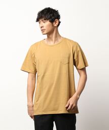 【PAZZO】 製品染め クルーネック Tシャツ