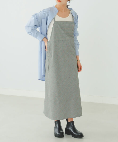 B:MING by BEAMS（ビーミングバイビームス）の「B:MING by BEAMS / バックリボン ジャンパースカート 22SS（ジャンパースカート・レディース・ブラック/グレー系その他/ブラウン系その他・SMALL/MEDIUM）」の9枚目の写真