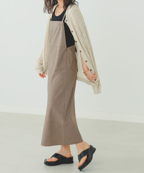 B:MING by BEAMS（ビーミングバイビームス）の「B:MING by BEAMS / バックリボン ジャンパースカート 22SS（ジャンパースカート・レディース・ブラック/グレー系その他/ブラウン系その他・SMALL/MEDIUM）」の11枚目の写真