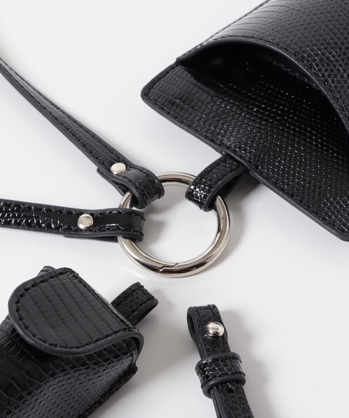 KBF（ケイビーエフ）の「マルチミニセットBAG（ショルダーバッグ・レディース・ブラック/キャメル・ONE）」の13枚目の写真