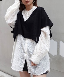 CORNERS | リネンライク深Vネックベスト(ベスト)