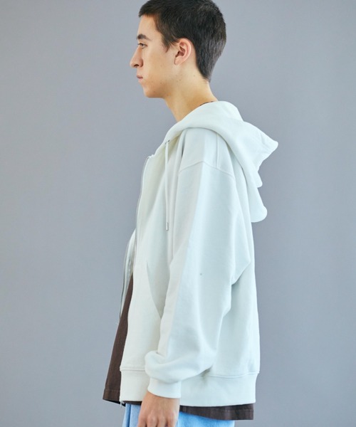 WEGO（ウィゴー）の「WEGO/スタンダードZIPパーカ（パーカー・メンズ・オフホワイト/杢グレー/ブラック・LARGE/SMALL/MEDIUM）」の14枚目の写真