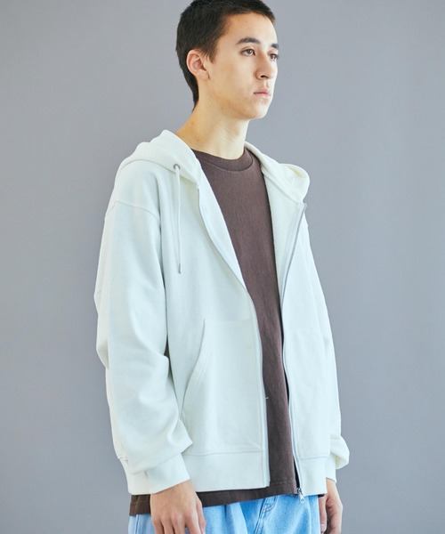 WEGO（ウィゴー）の「WEGO/スタンダードZIPパーカ（パーカー・メンズ・オフホワイト/杢グレー/ブラック・LARGE/SMALL/MEDIUM）」の18枚目の写真