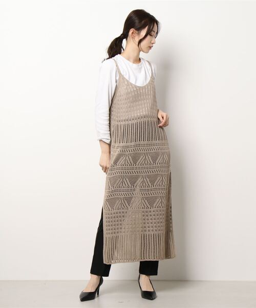 セール クロシェ編みニットキャミワンピース ワンピース Styleblock スタイルブロック のファッション通販 Zozotown