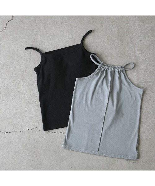 select MOCA（セレクトモカ）の「2022 SS ホルターネックカップインキャミソールセット（キャミソール・レディース・ライトブルー/グリーン/ブラウン・FREE）」の22枚目の写真