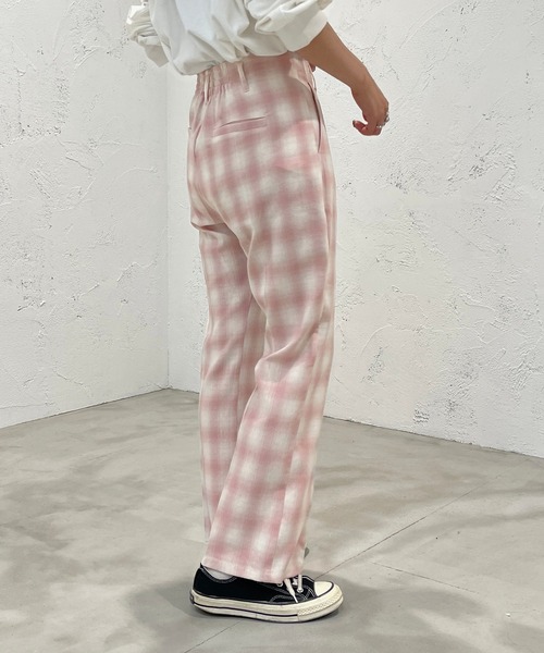 apres jour mignon（アプレジュールミニョン）の「オンブレチェックパンツ【ZOZOTOWN限定アイテム】（その他パンツ・レディース・グリーン系その他/ピンク系その他・MEDIUM/SMALL/X-LARGE）」の14枚目の写真
