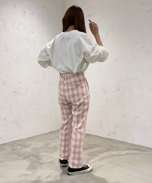 apres jour mignon（アプレジュールミニョン）の「オンブレチェックパンツ【ZOZOTOWN限定アイテム】（その他パンツ・レディース・グリーン系その他/ピンク系その他・MEDIUM/SMALL/X-LARGE）」の17枚目の写真