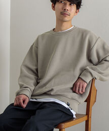 GLOSTER | 《ニット＋カットソーの2点SET》MADE IN JAPAN レイヤードプルオーバーニット【WEB限定カラーあり】(ニット/セーター)