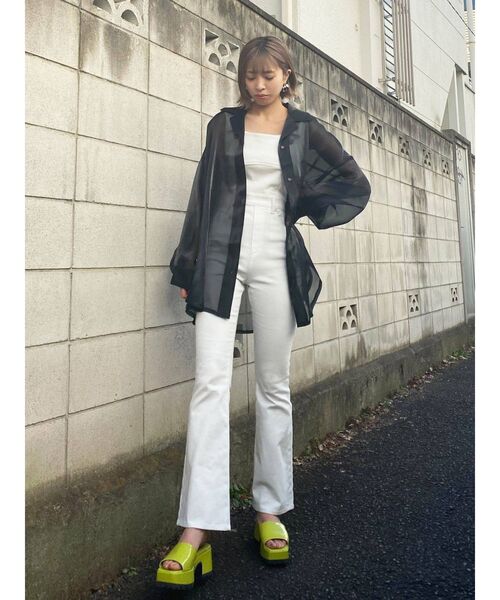 EMODA（エモダ）の「タンクスクエアサンダル（サンダル・レディース・ブラック/ライム・SMALL/MEDIUM/LARGE）」の12枚目の写真