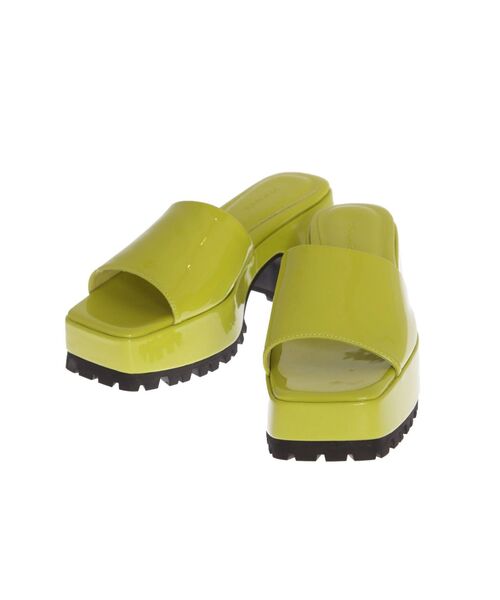 EMODA（エモダ）の「タンクスクエアサンダル（サンダル・レディース・ブラック/ライム・SMALL/MEDIUM/LARGE）」の14枚目の写真