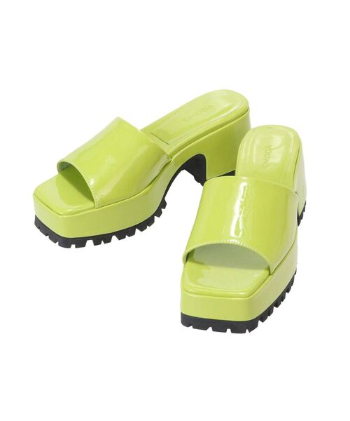 EMODA（エモダ）の「タンクスクエアサンダル（サンダル・レディース・ブラック/ライム・SMALL/MEDIUM/LARGE）」の22枚目の写真