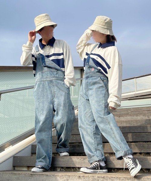 PairPair（ペアペア）の「ラガーポロシャツ(ユニセックス)（シャツ/ブラウス・メンズ・ネイビー/オフホワイト/イエロー・フリー）」の7枚目の写真