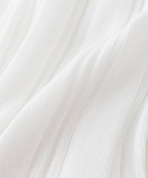 GLEN CLYDE（グレンクライド）の「【GLEN CLYDE/グレンクライド】ハイゲージヘンソクリブソックス（ソックス/靴下・レディース・ホワイト/オレンジ/モスグリーン/ブルー系その他・FREE）」の9枚目の写真