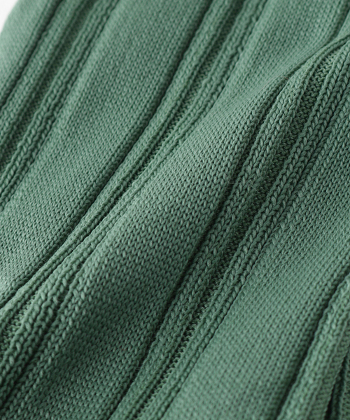 GLEN CLYDE（グレンクライド）の「【GLEN CLYDE/グレンクライド】ハイゲージヘンソクリブソックス（ソックス/靴下・レディース・ホワイト/オレンジ/モスグリーン/ブルー系その他・FREE）」の10枚目の写真