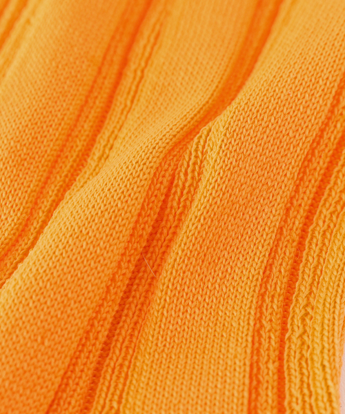 GLEN CLYDE（グレンクライド）の「【GLEN CLYDE/グレンクライド】ハイゲージヘンソクリブソックス（ソックス/靴下・レディース・ホワイト/オレンジ/モスグリーン/ブルー系その他・FREE）」の12枚目の写真