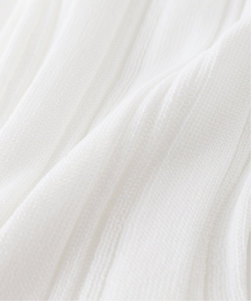 GLEN CLYDE（グレンクライド）の「【GLEN CLYDE/グレンクライド】ハイゲージヘンソクリブソックス（ソックス/靴下・レディース・ホワイト/オレンジ/モスグリーン/ブルー系その他・FREE）」の5枚目の写真