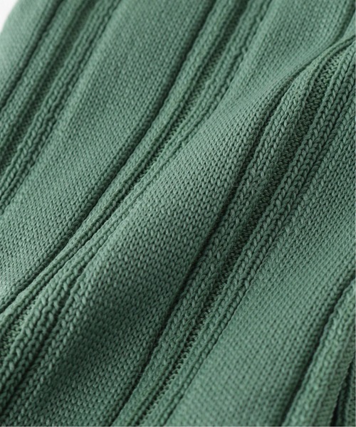 GLEN CLYDE（グレンクライド）の「【GLEN CLYDE/グレンクライド】ハイゲージヘンソクリブソックス（ソックス/靴下・レディース・ホワイト/オレンジ/モスグリーン/ブルー系その他・FREE）」の6枚目の写真