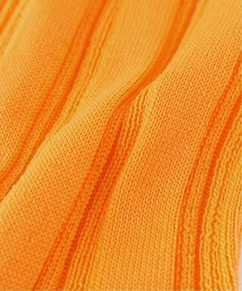 GLEN CLYDE（グレンクライド）の「【GLEN CLYDE/グレンクライド】ハイゲージヘンソクリブソックス（ソックス/靴下・レディース・ホワイト/オレンジ/モスグリーン/ブルー系その他・FREE）」の8枚目の写真