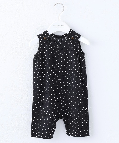 CIAOPANIC TYPY（チャオパニックティピー）の「【KIDS】OSOROウォッシャブルリネンBABYロンパース（ロンパース・キッズ・ホワイト/チャコールグレー/ベージュ/バイオレット・80）」の5枚目の写真