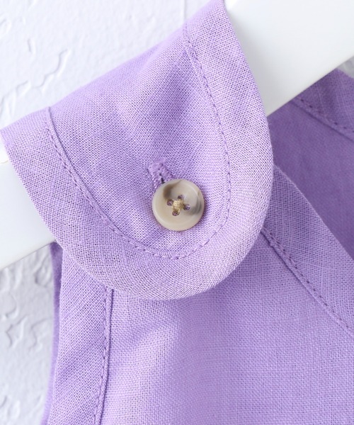 CIAOPANIC TYPY（チャオパニックティピー）の「【KIDS】OSOROウォッシャブルリネンBABYロンパース（ロンパース・キッズ・ホワイト/チャコールグレー/ベージュ/バイオレット・80）」の10枚目の写真