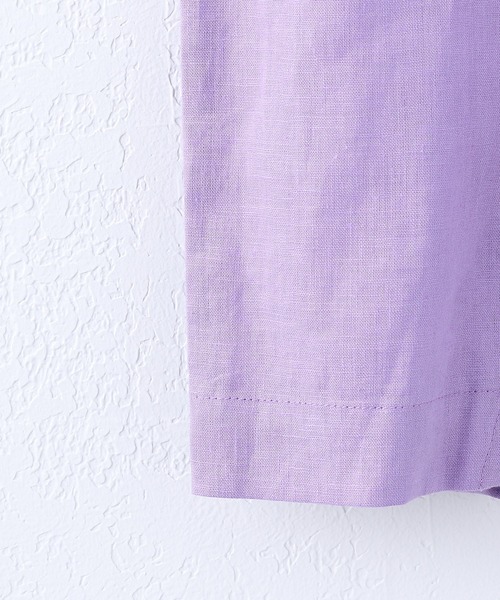 CIAOPANIC TYPY（チャオパニックティピー）の「【KIDS】OSOROウォッシャブルリネンBABYロンパース（ロンパース・キッズ・ホワイト/チャコールグレー/ベージュ/バイオレット・80）」の14枚目の写真