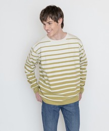 LEVI'S(R) MADE&CRAFTED(R) NEW ロングスリーブTシャツ SCALING CEDAR STRIPE