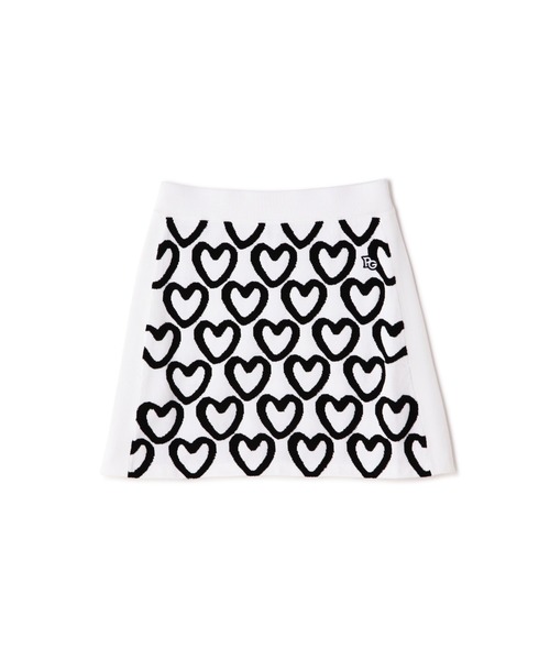 PEARLY GATES - PEARLY GATES ハート柄スカート完売品 PEARLY GATES（パーリーゲイツ）の「【PEARLY GATES】ツイルW