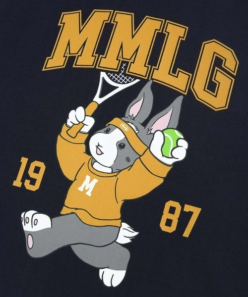 87mm（87mm）の「【87MM / Mmlg】MELGE PLAY HF-T  / パルチムエムエム Mmlg プレイ ラビット グラフィック Tシャツ（Tシャツ/カットソー・レディース・ピンク/ネイビー/ホワイト/ブラック・SMALL/MEDIUM/LARGE）」の22枚目の写真