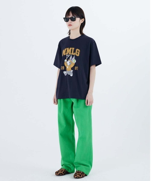 87mm（87mm）の「【87MM / Mmlg】MELGE PLAY HF-T  / パルチムエムエム Mmlg プレイ ラビット グラフィック Tシャツ（Tシャツ/カットソー・レディース・ピンク/ネイビー/ホワイト/ブラック・SMALL/MEDIUM/LARGE）」の20枚目の写真