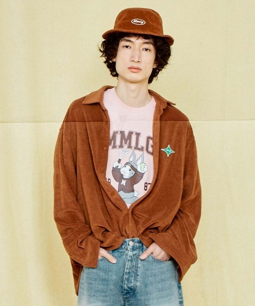 87mm（87mm）の「【87MM / Mmlg】MELGE PLAY HF-T  / パルチムエムエム Mmlg プレイ ラビット グラフィック Tシャツ（Tシャツ/カットソー・レディース・ピンク/ネイビー/ホワイト/ブラック・SMALL/MEDIUM/LARGE）」の5枚目の写真