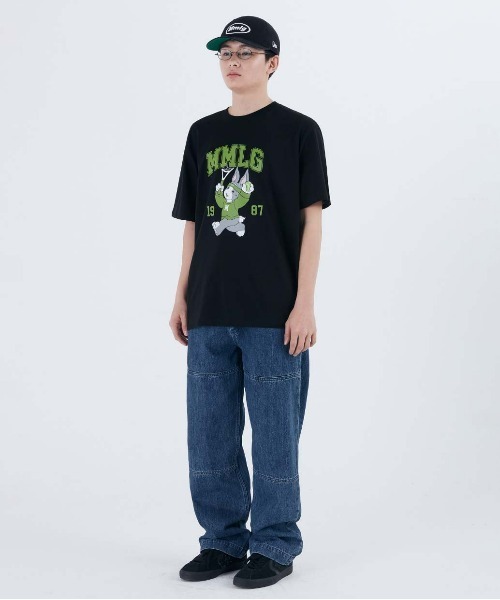 87mm（87mm）の「【87MM / Mmlg】MELGE PLAY HF-T  / パルチムエムエム Mmlg プレイ ラビット グラフィック Tシャツ（Tシャツ/カットソー・レディース・ピンク/ネイビー/ホワイト/ブラック・SMALL/MEDIUM/LARGE）」の15枚目の写真