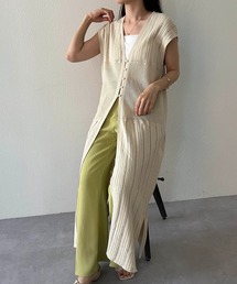 CAPRICIEUX LE'MAGE | パネル編みジレワンピース(ワンピース)