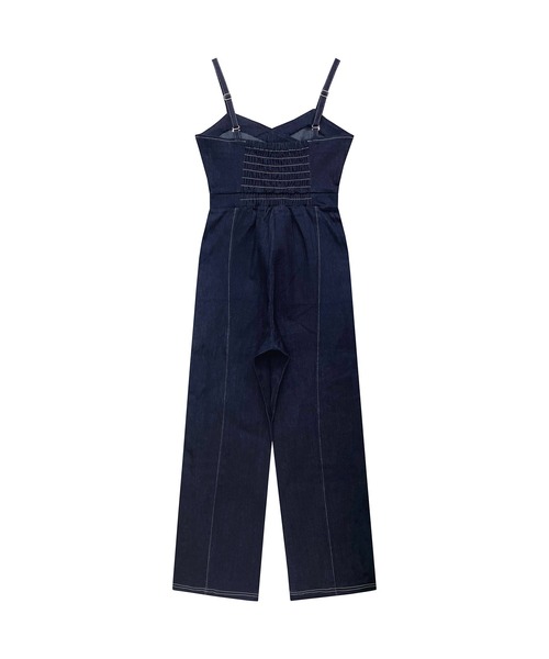 ADIRA（アディラ）の「ダブルボタンデニムサロペット（デニムパンツ・レディース・ブルー/ブラック・MEDIUM）」の20枚目の写真