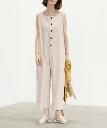 GeeRA | 麻混オールインワン(つなぎ/オールインワン)