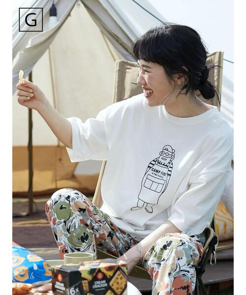 CRAFT STANDARD BOUTIQUE(クラフトスタンダードブティック)の「URANIWA CAMPERS プリントTEE *◆(Tシャツ/カットソー・レディース・I/J/H/F/A/B/G/K/L/D/E/C・M/L/S)」の19枚目の写真