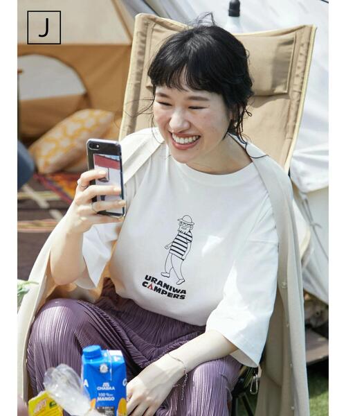 CRAFT STANDARD BOUTIQUE(クラフトスタンダードブティック)の「URANIWA CAMPERS プリントTEE *◆(Tシャツ/カットソー・レディース・I/J/H/F/A/B/G/K/L/D/E/C・M/L/S)」の22枚目の写真