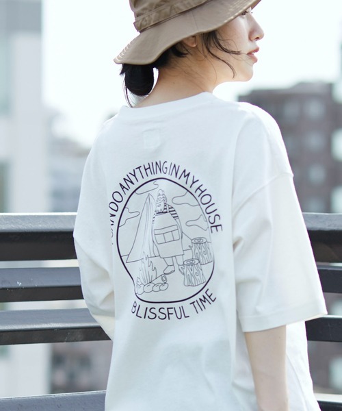 CRAFT STANDARD BOUTIQUE(クラフトスタンダードブティック)の「URANIWA CAMPERS プリントTEE *◆(Tシャツ/カットソー・レディース・I/J/H/F/A/B/G/K/L/D/E/C・M/L/S)」の2枚目の写真