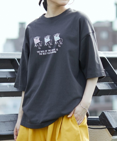 CRAFT STANDARD BOUTIQUE(クラフトスタンダードブティック)の「URANIWA CAMPERS プリントTEE *◆(Tシャツ/カットソー・レディース・I/J/H/F/A/B/G/K/L/D/E/C・M/L/S)」の7枚目の写真