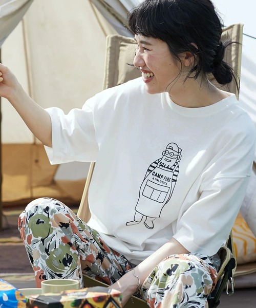 CRAFT STANDARD BOUTIQUE(クラフトスタンダードブティック)の「URANIWA CAMPERS プリントTEE *◆(Tシャツ/カットソー・レディース・I/J/H/F/A/B/G/K/L/D/E/C・M/L/S)」の8枚目の写真
