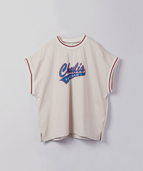 FUNALIVE（ファンアライブ）の「裏毛リブライン半袖プリントTシャツ（Tシャツ/カットソー・メンズ・チャコールグレー/グリーン/キナリ・M/L/XL）」の2枚目の写真