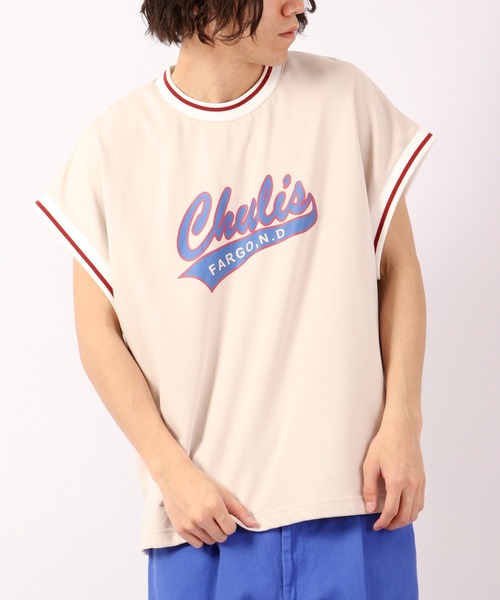FUNALIVE（ファンアライブ）の「裏毛リブライン半袖プリントTシャツ（Tシャツ/カットソー・メンズ・チャコールグレー/グリーン/キナリ・M/L/XL）」の20枚目の写真